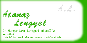 atanaz lengyel business card